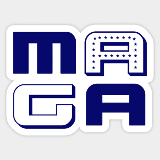 MAGA in Blue Sticker